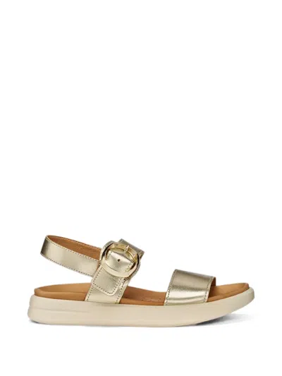 Geox Xand 2s Buckle-fastening Sandals In Gold