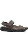 Geox Xand Double-strap Sandals In Brown