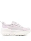 Geox Xtors Mesh-panel Sneakers In Pink