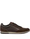 Geox Zip-detail Sneakers In Brown