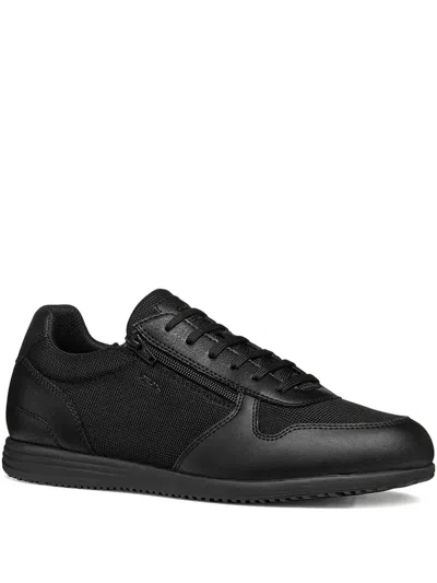 Geox Zip-fastening Sneakers In Black