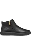 Geox Zip-up Ankle Boots In Black