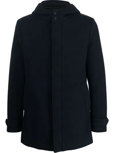 Geox Zip-up Hooded Jacket In Blue