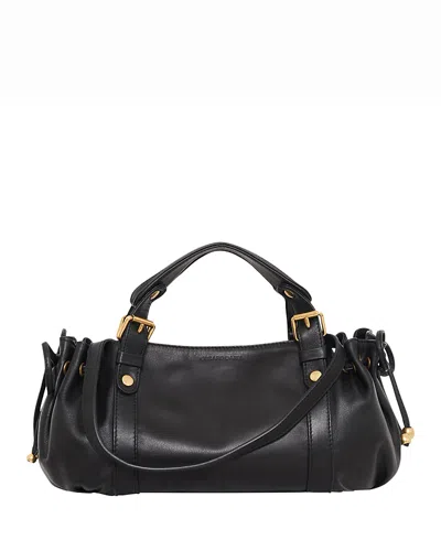 Gerard Darel 12h Leather Handbag In Black