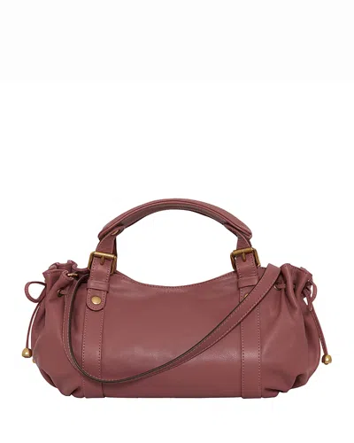 Gerard Darel 12h Leather Handbag In Brown