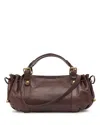 Gerard Darel 12h Medium Leather Handbag In Brown