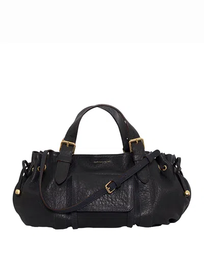 Gerard Darel 18h Leather Handbag In Black