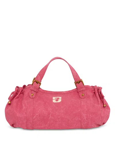 Gerard Darel 24h Canvas Handbag In Pink