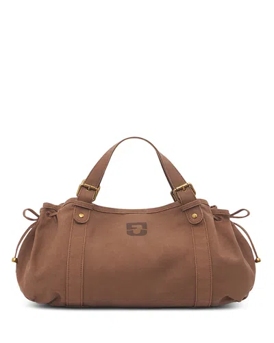 Gerard Darel 24h Large Canvas Handbag In Brown