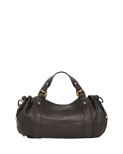 Gerard Darel 24h Large Leather Handbag In Brown