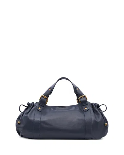 Gerard Darel 24h Leather Duffel Bag In Slate