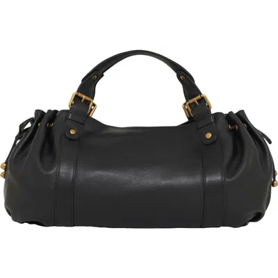 Gerard Darel 24h Leather Handbag In Black