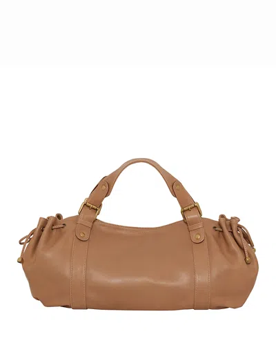 Gerard Darel 24h Leather Handbag In Brown