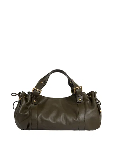 Gerard Darel 24h Leather Handbag In Green