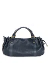 Gerard Darel 24h Leather Handbag In Navy