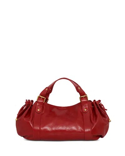 Gerard Darel 24h Leather Handbag In Red