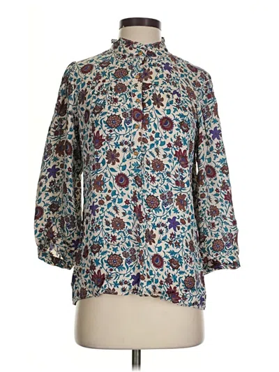 Pre-owned Gerard Darel 3/4 Sleeve Blouse In Blue