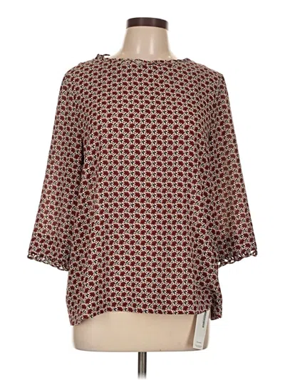 Pre-owned Gerard Darel 3/4 Sleeve Blouse In Brown