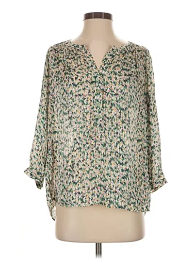 Pre-owned Gerard Darel 3/4 Sleeve Blouse In Green
