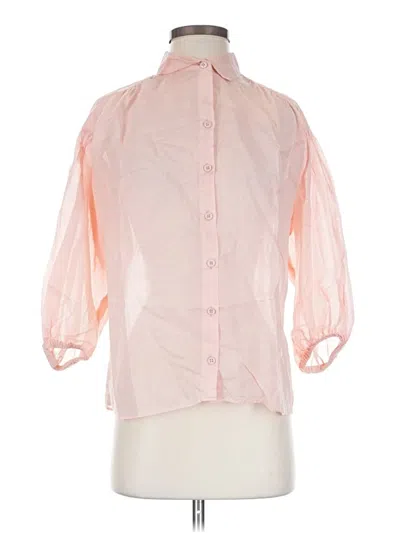 Pre-owned Gerard Darel 3/4 Sleeve Blouse In Pink