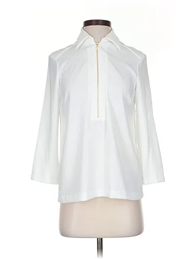 Gerard Darel 3/4 Sleeve Blouse In White