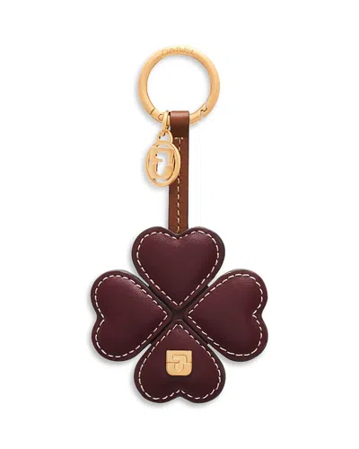 Gerard Darel 4 Feuilles Leather Bag Charm In Multi