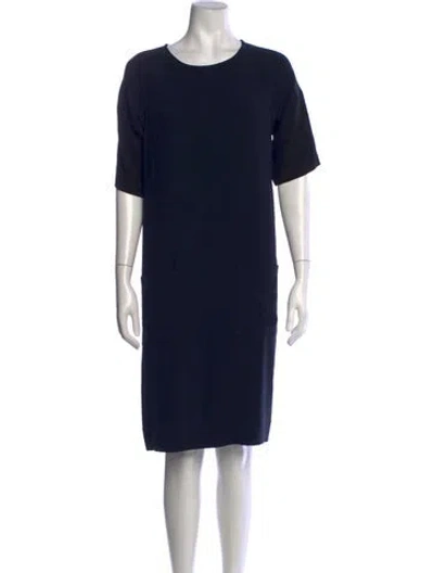Pre-owned Gerard Darel Acetate Knee-length Dress In Blue