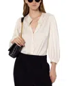 Gerard Darel Alicia Button Up Shirt In Neutral