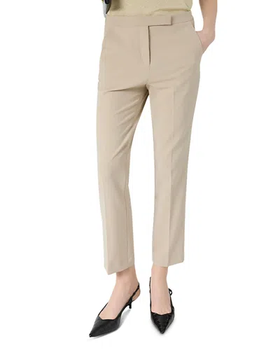 Gerard Darel Alya Straight Ankle Pants In Brown