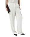 Gerard Darel Amelya Satin Pants In White