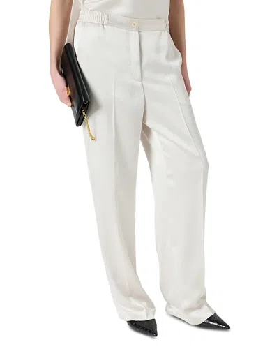 Gerard Darel Amelya Satin Pants In White