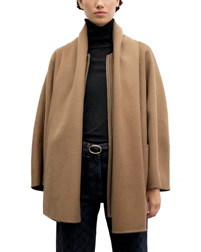 Gerard Darel Amia Wool Coat In Gray