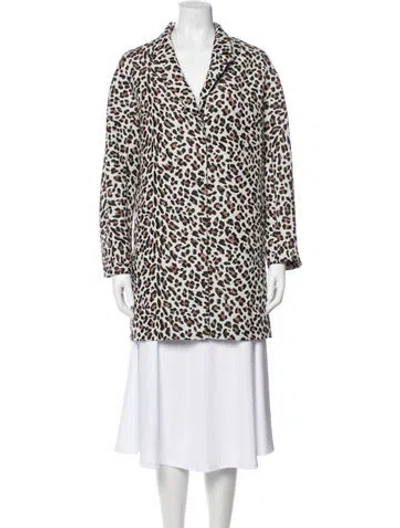 Pre-owned Gerard Darel Animal Print Jacket In Neutral