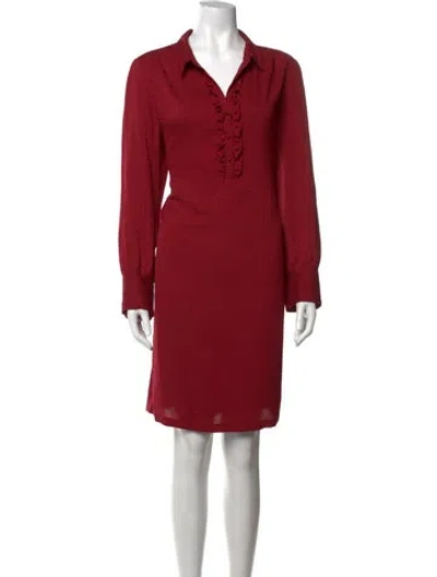 Pre-owned Gerard Darel Animal Print Knee-length Dress In Red
