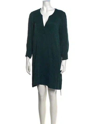 Pre-owned Gerard Darel Animal Print Mini Dress In Blue