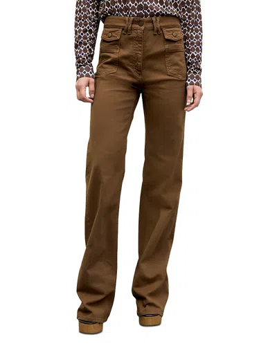 Gerard Darel Anna High Rise Flare Jeans In Neutral
