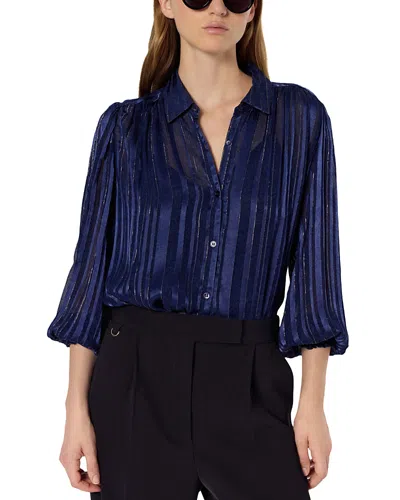 Gerard Darel Annick Blouse In Blue