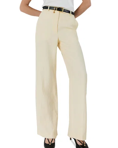 Gerard Darel Anya Straight Pants In Metallic