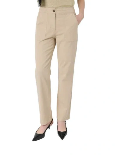 Gerard Darel Audette High-waisted Chinos In Neutral