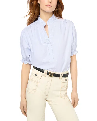 Gerard Darel Bao Blouse In Blue