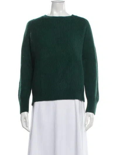 Pre-owned Gerard Darel Bateau Neckline Sweater In Green