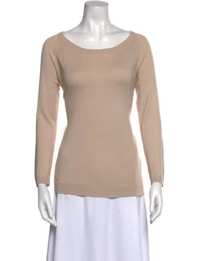 Pre-owned Gerard Darel Bateau Neckline Sweater In Neutral