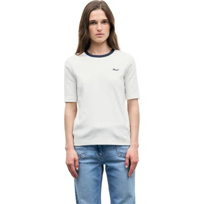 Gerard Darel Bess Embroidered Logo T-shirt In White