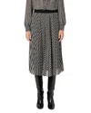 Gerard Darel Beth Geo Print Skirt In Black