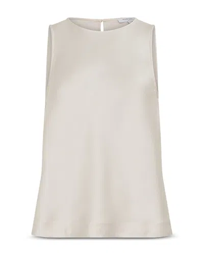 Gerard Darel Callista Satin Top In White