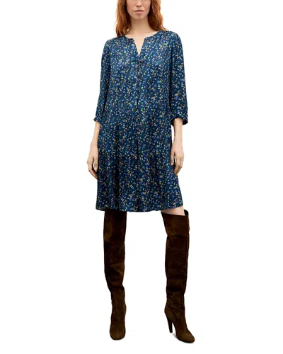 Gerard Darel Caly Tiered Dress In Blue