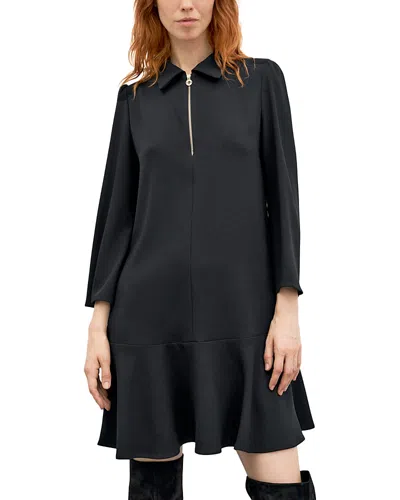 Gerard Darel Carla Flared Hem Dress In Black