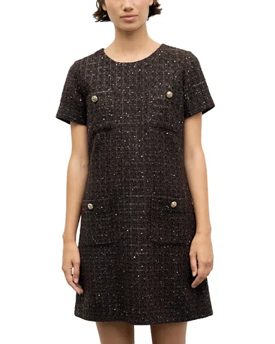 Gerard Darel Cary Belted Shirtdress In Brown
