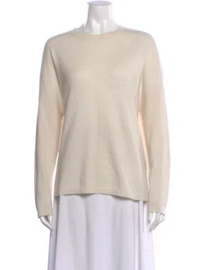 Pre-owned Gerard Darel Cashmere Bateau Neckline Sweater In Neutral
