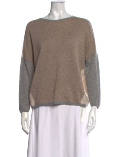 Pre-owned Gerard Darel Cashmere Crew Neck Sweater In Neutrals